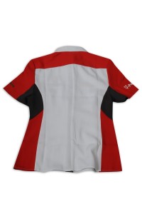DS074 to sample making women's darts team shirt design short sleeve repair waist darts team shirt uniform company darts team shirt detail view-13
